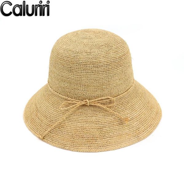 caluriri fashion girl thin raffia straw sun hat 56cm head size summer beach hats women raffia uv hats 57 head size, Blue;gray
caluriri fashion girl thin raffia straw sun hat 56cm head size summer beach hats women raffia uv hats 57 head size, Blue;gray