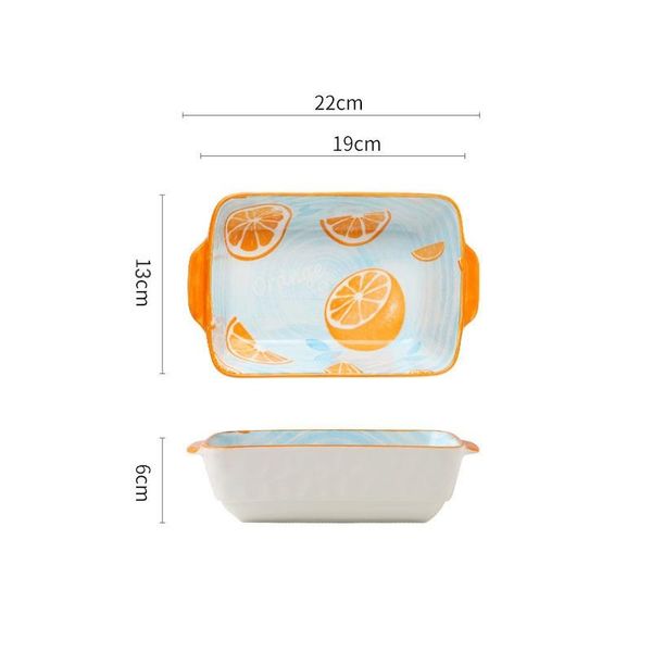 double ear rectangular baking tray hand painted fruit pattern ceramic lasagna baking dish cheese fruit dessert oven casserole dish
double ear rectangular baking tray hand painted fruit pattern ceramic lasagna baking dish cheese fruit dessert oven casserole dish