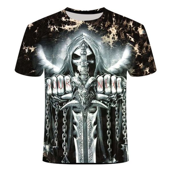 3d skull t-shirt wear summer 3d print shirts horror oversized hippie men clothing
3d skull t-shirt wear summer 3d print shirts horror oversized hippie men clothing
