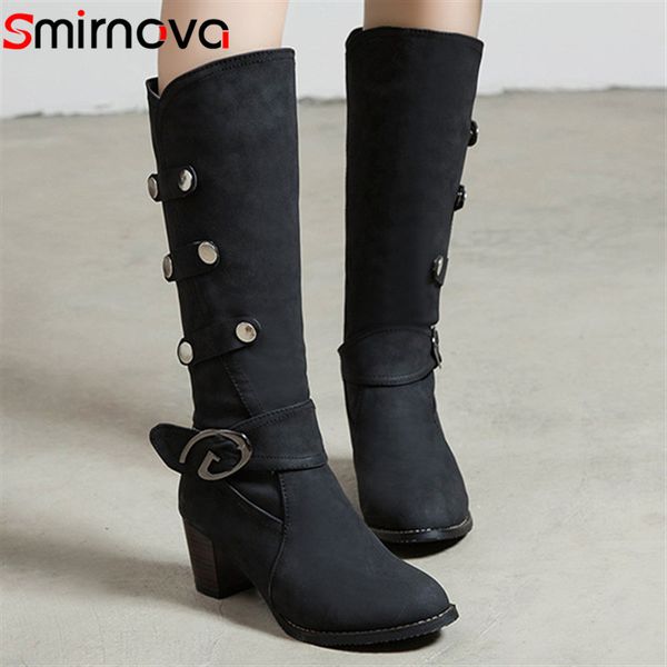 smirnova new fashion 2020 autumn winter boots woman slip on shoes buckle knee high boots ladies high heels, Black
smirnova new fashion 2020 autumn winter boots woman slip on shoes buckle knee high boots ladies high heels, Black