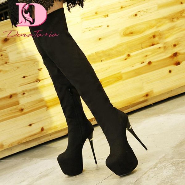 boots doratasia fashion female over the knee platform round toe thin high heels thigh woman concise shoes, Black
boots doratasia fashion female over the knee platform round toe thin high heels thigh woman concise shoes, Black