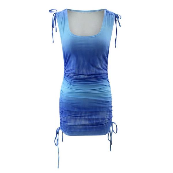 sleeveless drawstring women summer ruched dress tie dye print party casual square collar women mini bodycon dress, Black;gray
sleeveless drawstring women summer ruched dress tie dye print party casual square collar women mini bodycon dress, Black;gray