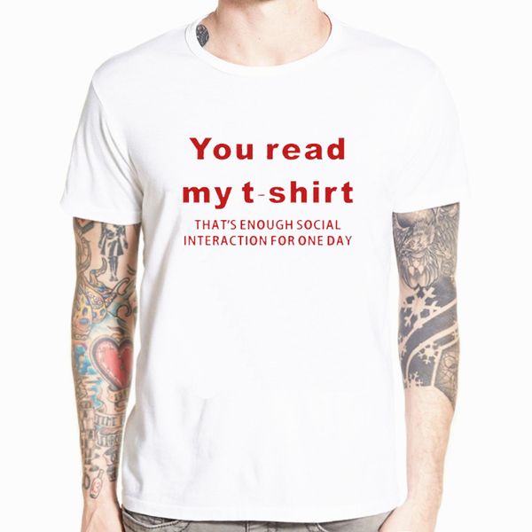 new fashion you read my t-shirt anti social new mens casual funny t shirt men streetwear short sleeve t-shirt tees
new fashion you read my t-shirt anti social new mens casual funny t shirt men streetwear short sleeve t-shirt tees