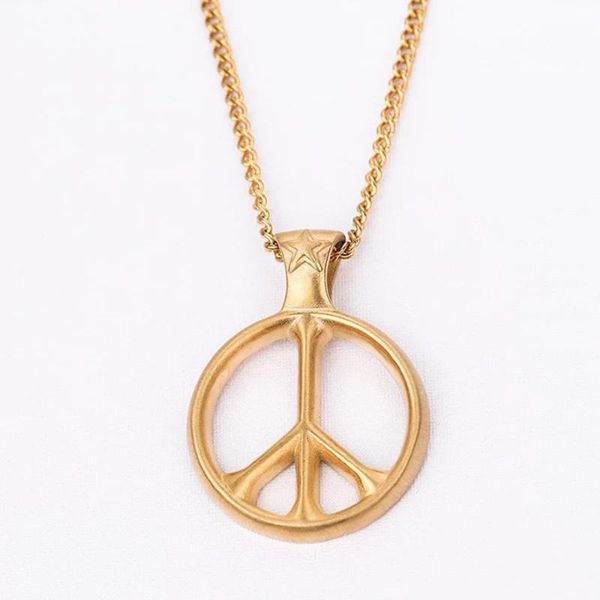 chains stainless steel round peace pendant necklace anti-war charm necklaces jewelry for men women, Silver
chains stainless steel round peace pendant necklace anti-war charm necklaces jewelry for men women, Silver