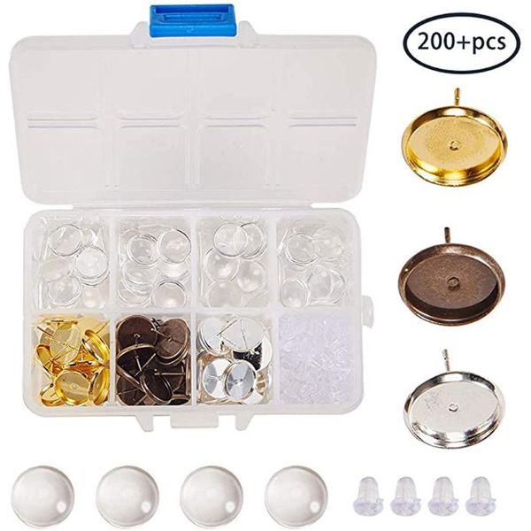 12mm diy stud earrings blanks with glass cover cabochon setting 3 colors alloy earring bezel trays for jewelry making, Golden;silver
12mm diy stud earrings blanks with glass cover cabochon setting 3 colors alloy earring bezel trays for jewelry making, Golden;silver
