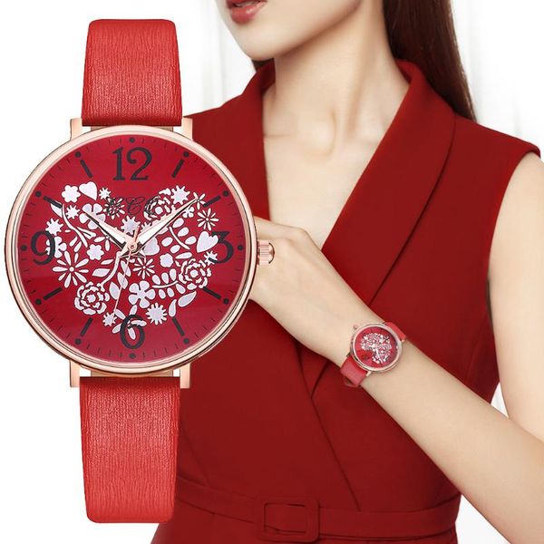 heart-shaped flower leather band women watch elegant quartz watches women leather band female clock relogio feminino, Slivery;brown
heart-shaped flower leather band women watch elegant quartz watches women leather band female clock relogio feminino, Slivery;brown