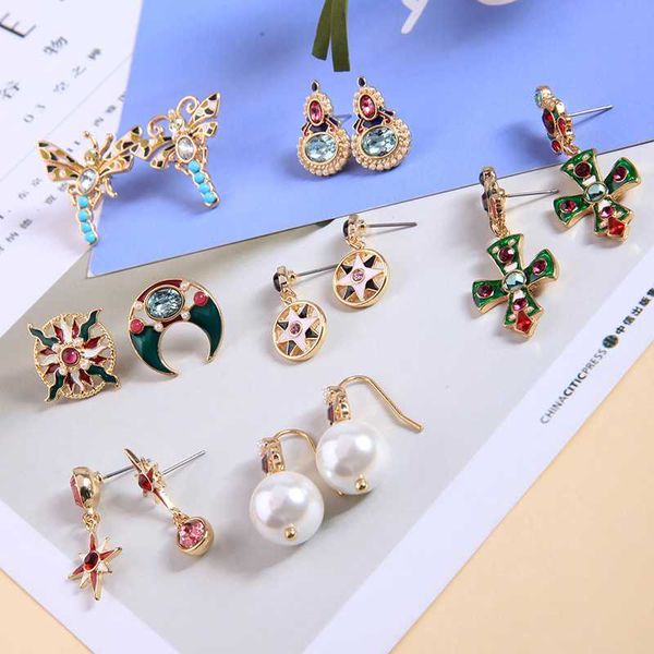 kiss me new collection earrings 2020 popular enamel crystal star moon insect drop earrings for women fashion jewelry, Silver
kiss me new collection earrings 2020 popular enamel crystal star moon insect drop earrings for women fashion jewelry, Silver