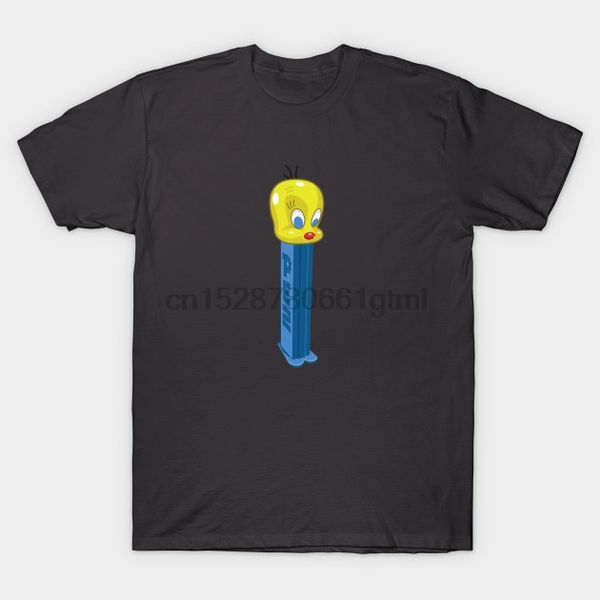 мужчины с коротким рукавом тенниска tweety pez поп-культура тенниска женщины тенниска