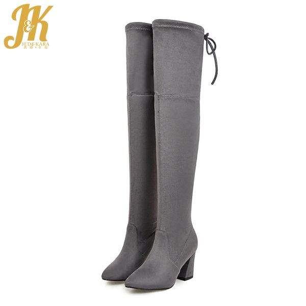 jk high heels flock woman over the knee boot stretch lady long boot fashion female shoes autumn women big size 34-43, Black
jk high heels flock woman over the knee boot stretch lady long boot fashion female shoes autumn women big size 34-43, Black