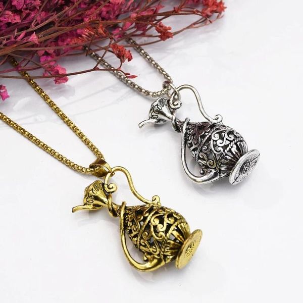 pendant necklaces vintage hollow teapot bronze necklace open pot cup elegant collier charm creative jewelry women gif, Silver
pendant necklaces vintage hollow teapot bronze necklace open pot cup elegant collier charm creative jewelry women gif, Silver