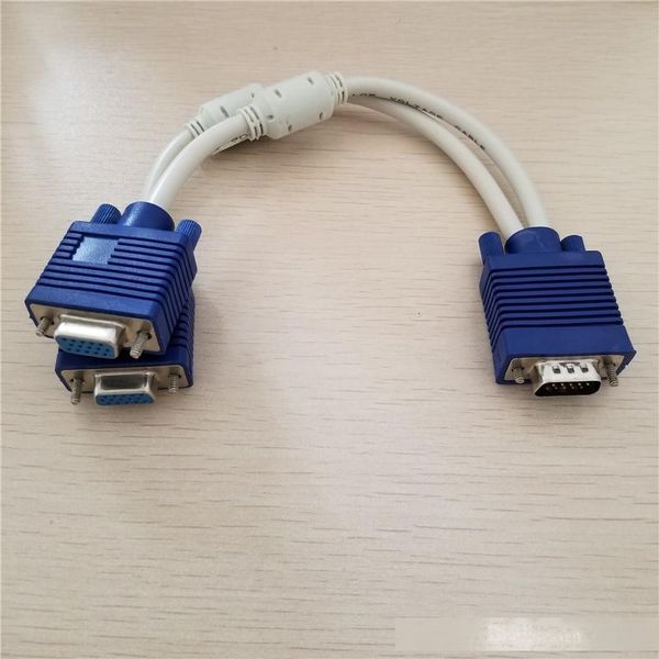 10pcs/lot vga distributor 1 in 2 out splitter screen data transfer extension cable for computer tv video projector display 20cm
10pcs/lot vga distributor 1 in 2 out splitter screen data transfer extension cable for computer tv video projector display 20cm