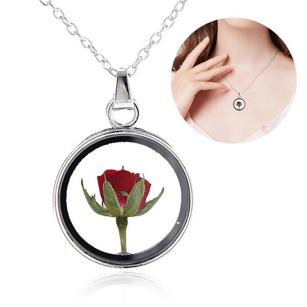 fashion glass charms pendant necklace dried flower new dry flower round locket necklace gold chain for women jewelry, Silver
fashion glass charms pendant necklace dried flower new dry flower round locket necklace gold chain for women jewelry, Silver