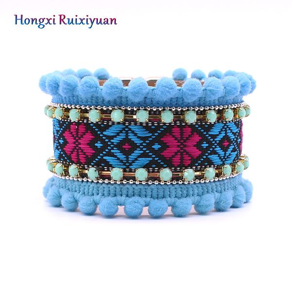leather bracelet handmade bohemia bangles&bracelets women magnet clasp female bangles vintage flower rhinestone design bracelets, Black
leather bracelet handmade bohemia bangles&bracelets women magnet clasp female bangles vintage flower rhinestone design bracelets, Black