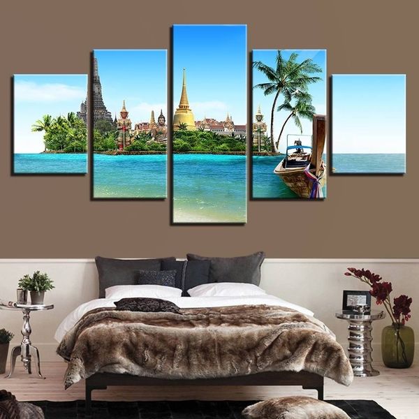 canvas hd prints paintings living room decor 5 pieces tropical island pictures thailand pattaya buddha poster wall art(no frame
canvas hd prints paintings living room decor 5 pieces tropical island pictures thailand pattaya buddha poster wall art(no frame