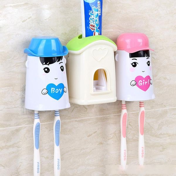 adhensive automatic toothpaste dispenser toothbrush holder bathroom products toothbrush dispenser bathroom accessories set t200506
adhensive automatic toothpaste dispenser toothbrush holder bathroom products toothbrush dispenser bathroom accessories set t200506