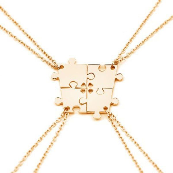pendant necklaces 4 pcs/set creative igsaw puzzle pendants with hearts necklace silve gold color family friend forever lovers gifts, Silver
pendant necklaces 4 pcs/set creative igsaw puzzle pendants with hearts necklace silve gold color family friend forever lovers gifts, Silver