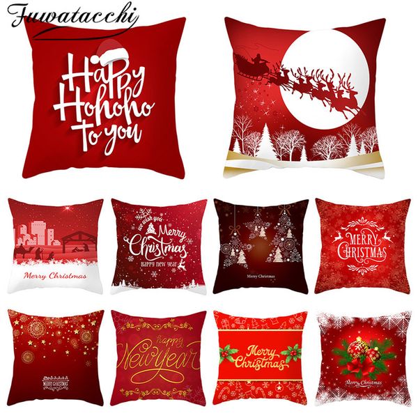 fuwatacchi red pattern cushion cover christmas festival style pillow cover home sofa car decorative throw pillowcase 45x45cm
fuwatacchi red pattern cushion cover christmas festival style pillow cover home sofa car decorative throw pillowcase 45x45cm