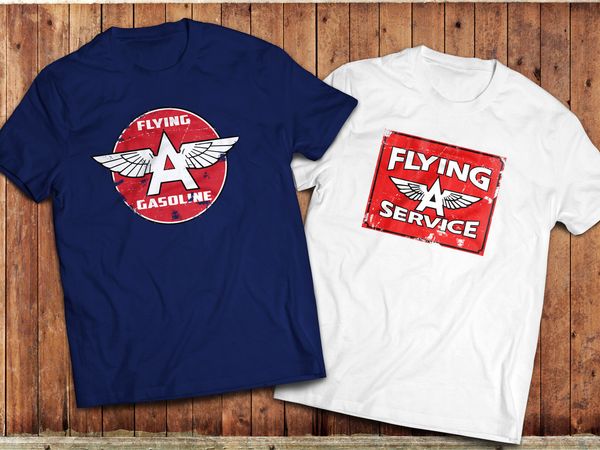 2019 summer men tee shirt 'flying a' t-shirt, retro gas, petrol brand logo , vintage oil, car motorsport custom made t-shirt
2019 summer men tee shirt 'flying a' t-shirt, retro gas, petrol brand logo , vintage oil, car motorsport custom made t-shirt