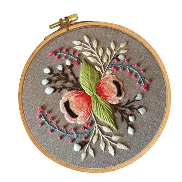 embroidery starter kit with pattern embroidery hoop pre-printed cloth floral pattern (15cm) diy needlework kits
embroidery starter kit with pattern embroidery hoop pre-printed cloth floral pattern (15cm) diy needlework kits