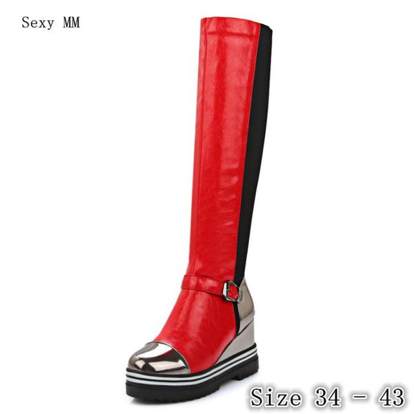 boots spring autumn women thigh high wedge heel wedges woman platform knee botas plus size 34 - 40 41 42 43, Black
boots spring autumn women thigh high wedge heel wedges woman platform knee botas plus size 34 - 40 41 42 43, Black