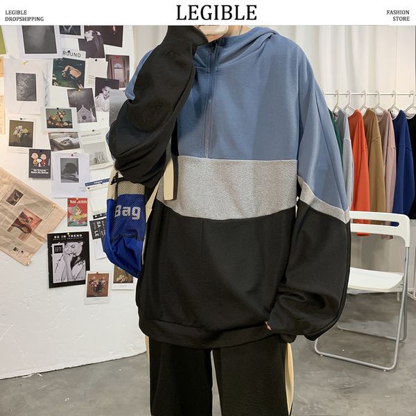 legible new autumn hooded hoodies men korean loose streetwear patchwork pullover sweatshirt mens japanese sweatshirt men, Black
legible new autumn hooded hoodies men korean loose streetwear patchwork pullover sweatshirt mens japanese sweatshirt men, Black