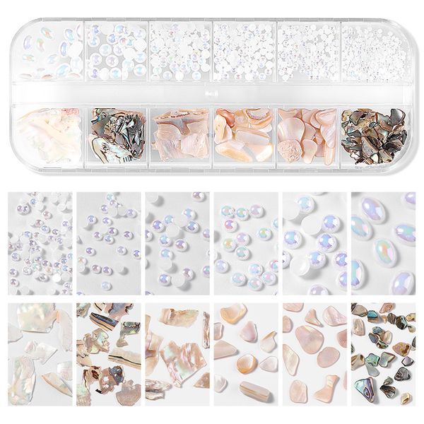 nail art decorations 12 grids/set 3d abalone shell irregular flake slider shimmer pearl jewelry diy polish nails manicure tips, Silver;gold
nail art decorations 12 grids/set 3d abalone shell irregular flake slider shimmer pearl jewelry diy polish nails manicure tips, Silver;gold