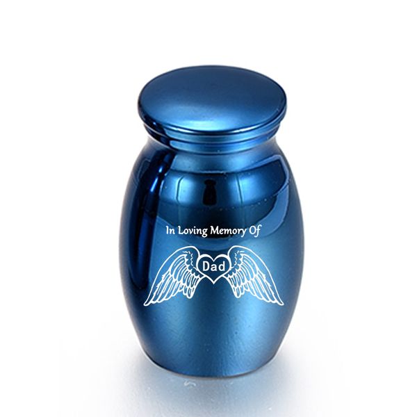 16x25mm angel wings urn cremation jar souvenir aluminum alloy memorial dad urn with exquisite packaging bag, Silver
16x25mm angel wings urn cremation jar souvenir aluminum alloy memorial dad urn with exquisite packaging bag, Silver