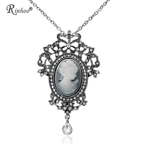 rinhoo necklaces & pendants jewelry for women vintage cameo queen flower beauty head crystal pendant necklace sweater long chain, Silver
rinhoo necklaces & pendants jewelry for women vintage cameo queen flower beauty head crystal pendant necklace sweater long chain, Silver