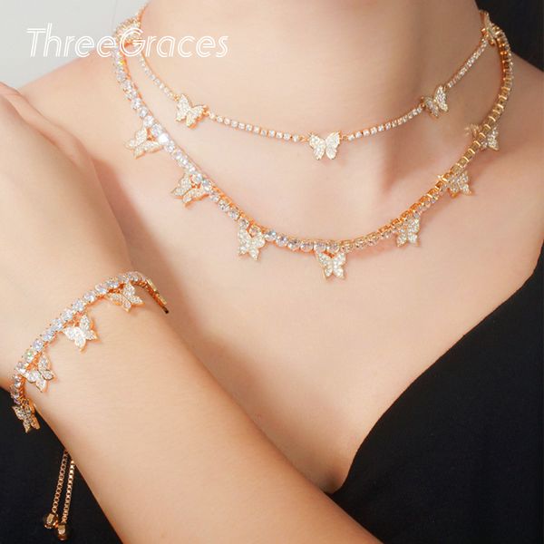threegraces brilliant cubic zircon crystal cute butterfly cz necklace and bracelet for ladies elegant wedding jewelry tz537, Silver
threegraces brilliant cubic zircon crystal cute butterfly cz necklace and bracelet for ladies elegant wedding jewelry tz537, Silver