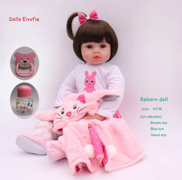 19 inch 47 cm newborn baby doll bebe reborn soft silicone doll wholesale toy children christmas gift y200413
19 inch 47 cm newborn baby doll bebe reborn soft silicone doll wholesale toy children christmas gift y200413