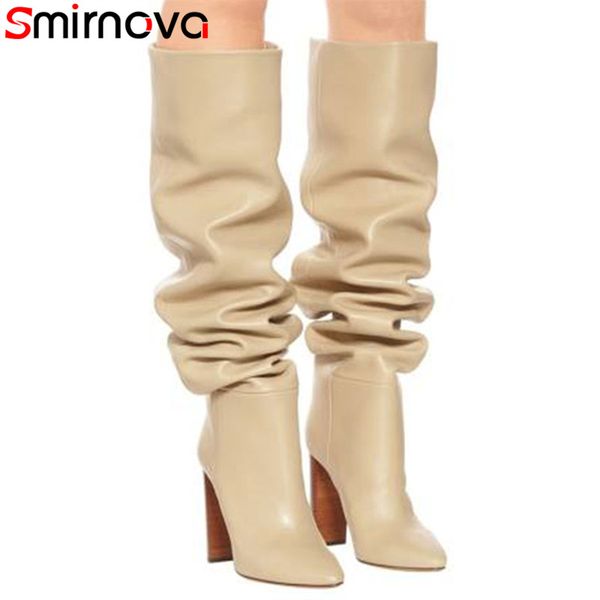 boots smirnova 2021 big size 44 knee high women fashion brand design 9.5cm heel party shoes ladies pleated long, Black
boots smirnova 2021 big size 44 knee high women fashion brand design 9.5cm heel party shoes ladies pleated long, Black