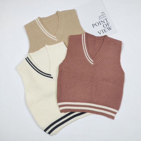 pullover korean style baby kids knitted vest sweater boys girls brief boutique clothing toddler waistcoats v neck, Blue
pullover korean style baby kids knitted vest sweater boys girls brief boutique clothing toddler waistcoats v neck, Blue