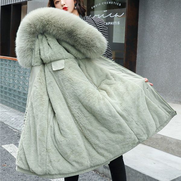 women's down & parkas plus size loose cotton padded long coat warm thicken hooded women outerwear fashion big fur collar female winter, Black
women's down & parkas plus size loose cotton padded long coat warm thicken hooded women outerwear fashion big fur collar female winter, Black
