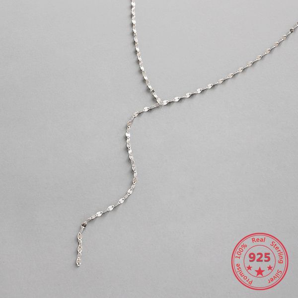 korean pure s925 sterling silver fine necklaces simple long personality tile chain fashion sweet necklaces women jewelry
korean pure s925 sterling silver fine necklaces simple long personality tile chain fashion sweet necklaces women jewelry