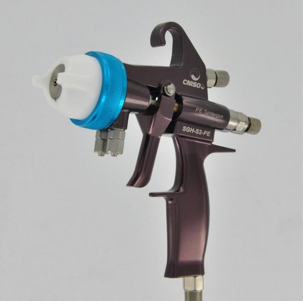 nano chrome double nozzle mini spray gun chocolate chrome plating painting gun (sgh-s2-pe)
