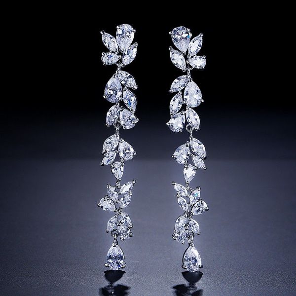 dangle & chandelier slbridal rose gold pave setting cubic zirconia earring bridal wedding cz earrings girls fashion daily, Silver
dangle & chandelier slbridal rose gold pave setting cubic zirconia earring bridal wedding cz earrings girls fashion daily, Silver