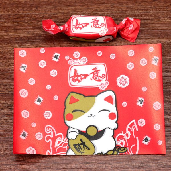 gift wrap 500pcs/lot congratulations lucky cat festive cherry blossoms flying baby shower candy twisting wax paper nougat wrapping
gift wrap 500pcs/lot congratulations lucky cat festive cherry blossoms flying baby shower candy twisting wax paper nougat wrapping