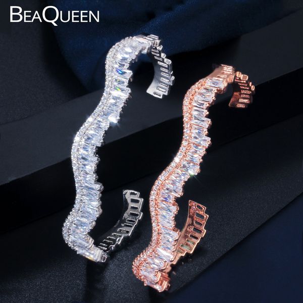 bangle beaqueen est cubic zirconia open statement jewelry adjustable round baguette bangles bracelets for women b115, Black
bangle beaqueen est cubic zirconia open statement jewelry adjustable round baguette bangles bracelets for women b115, Black