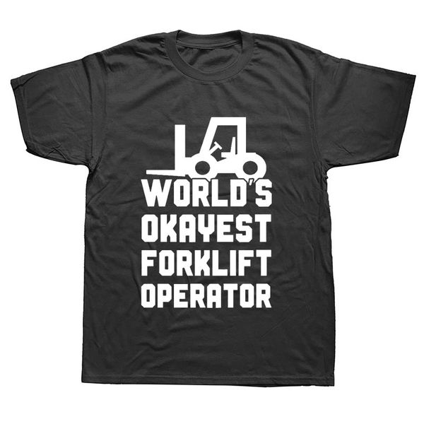 new arrive mens streetwear funny world's okayest forklift operator truck driver gift fathers day t shirt
new arrive mens streetwear funny world's okayest forklift operator truck driver gift fathers day t shirt