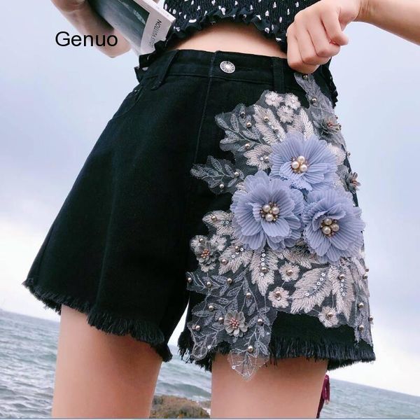 women's shorts 2021 summer women embroidery beads pearls wide leg tassel red black denim , womens 5xl high waisted jeans, White;black
women's shorts 2021 summer women embroidery beads pearls wide leg tassel red black denim , womens 5xl high waisted jeans, White;black