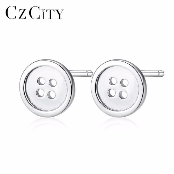 czcity brand delicate small button real 925 silver stud earrings for girls genuine silver 925 jewelry women cute earrings, Golden;silver
czcity brand delicate small button real 925 silver stud earrings for girls genuine silver 925 jewelry women cute earrings, Golden;silver