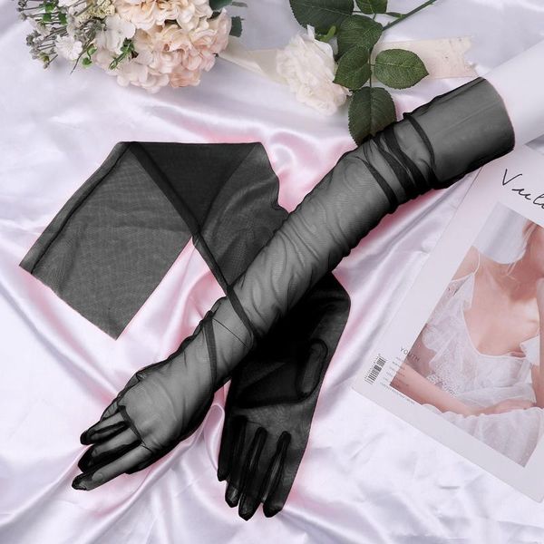 five fingers gloves summer women transparent sheer tulle full finger long solid color pography sun ladies accessories, Blue;gray
five fingers gloves summer women transparent sheer tulle full finger long solid color pography sun ladies accessories, Blue;gray