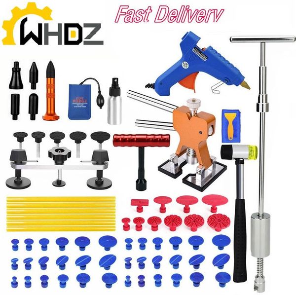pdr paint dent repair automotive dent puller kit bridge puller kit golden lifter with melt adhesive spray gun