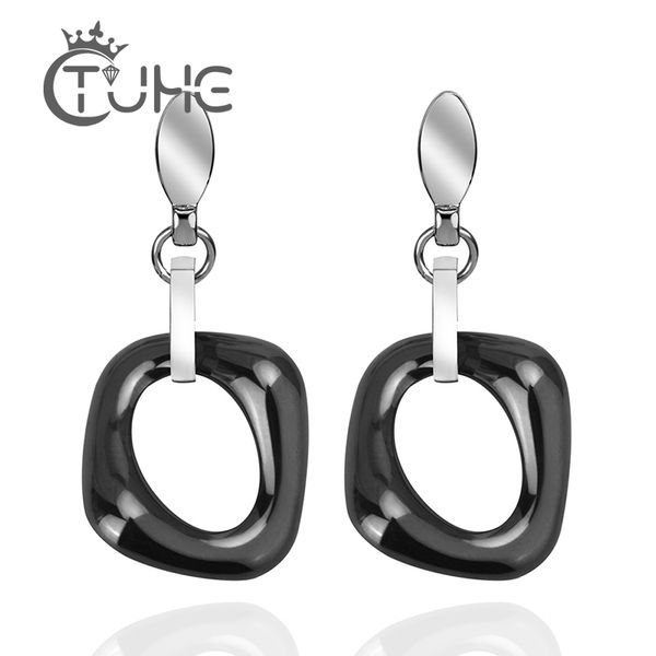 new trendy jewelry lady earrings punk style black white colors geometric ceramic stud earrings gift for women girl wedding, Golden;silver
new trendy jewelry lady earrings punk style black white colors geometric ceramic stud earrings gift for women girl wedding, Golden;silver