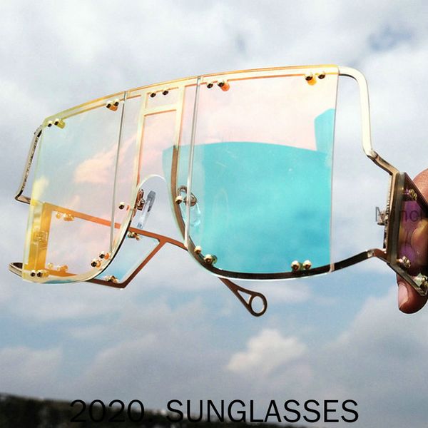 oversized one piece rimless square sunglasses for women sun glasses men retro alloy wide leg eyewear fml, White;black
oversized one piece rimless square sunglasses for women sun glasses men retro alloy wide leg eyewear fml, White;black
