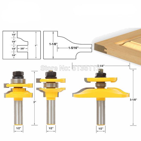carpentry milling cutter tenon combine knife cupboard door plank knife large west tenon combine + two-sided door set