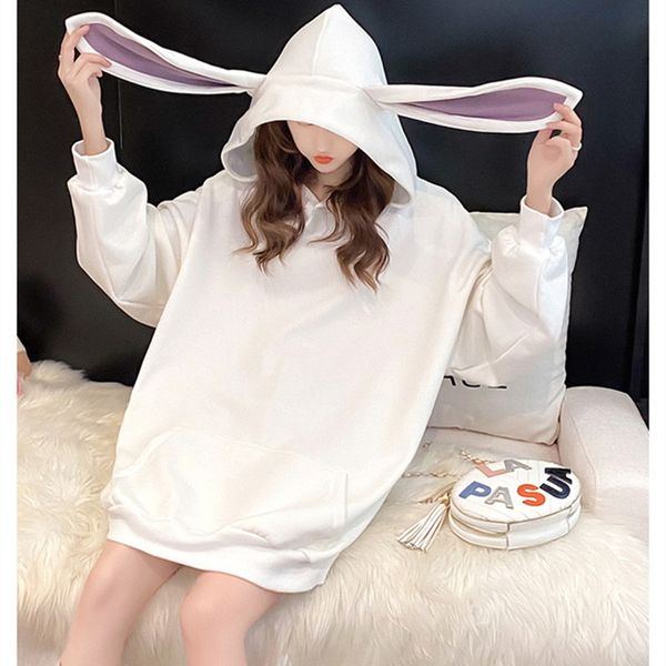 women's hoodies & sweatshirts long sleeve sweatshirt women oversized kawaii ear solid casual hooded pullover clothes harajuku autumn w, Black
women's hoodies & sweatshirts long sleeve sweatshirt women oversized kawaii ear solid casual hooded pullover clothes harajuku autumn w, Black