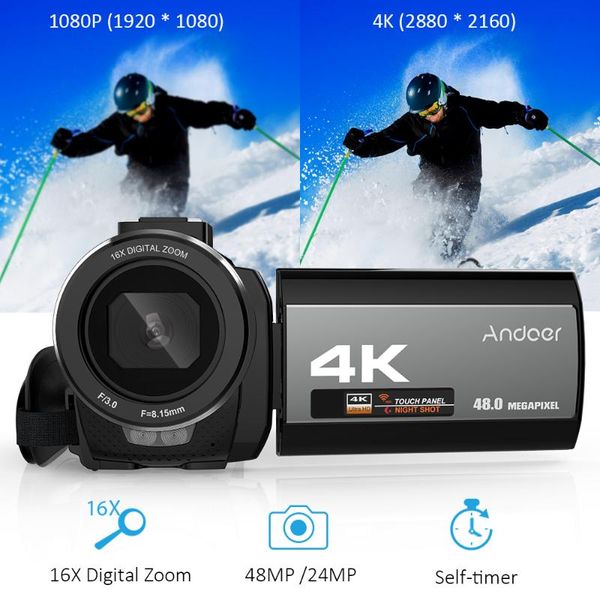 andoer 4k digital video camera camcorder ultra 48mp 3.0 inch ir infrared night-s16x digital zoom with rechargeable battery
andoer 4k digital video camera camcorder ultra 48mp 3.0 inch ir infrared night-s16x digital zoom with rechargeable battery