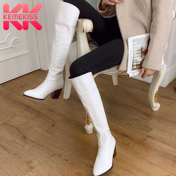 boots kemekiss women long fashion thick heel winter shoes woman warm zipper knee high boot office lady footwear size 32-46, Black
boots kemekiss women long fashion thick heel winter shoes woman warm zipper knee high boot office lady footwear size 32-46, Black