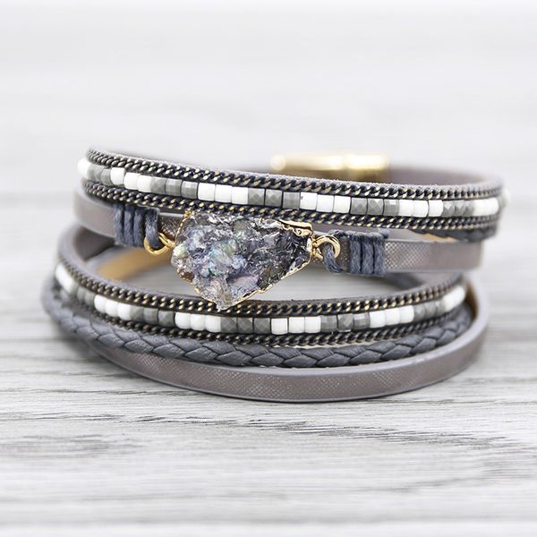 strathspey grey leather bracelets for women multilayer druzy bracelet bohemian braided bangles armbanden voor vrouwen 2020, Golden;silver
strathspey grey leather bracelets for women multilayer druzy bracelet bohemian braided bangles armbanden voor vrouwen 2020, Golden;silver